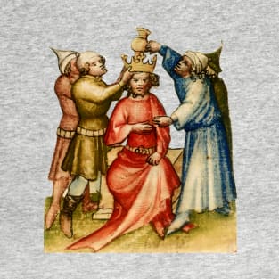 Medieval Meme Art - Salbung Davids T-Shirt